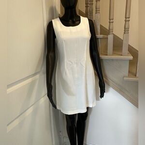 4/$20 Off-White sleeveless dress with jacket